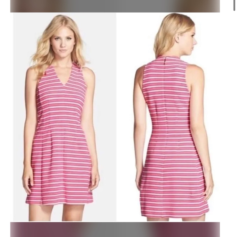 Lilly Pulitzer Briana Vibrant Pink and White Striped Dress - Excellent Condition